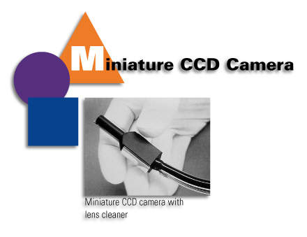 Miniature CCD Camera - Miniature CCD camera with lens cleaner.
