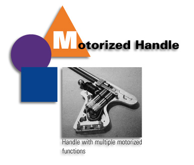 Motorized Handle - Handle with multiple motorized functions.