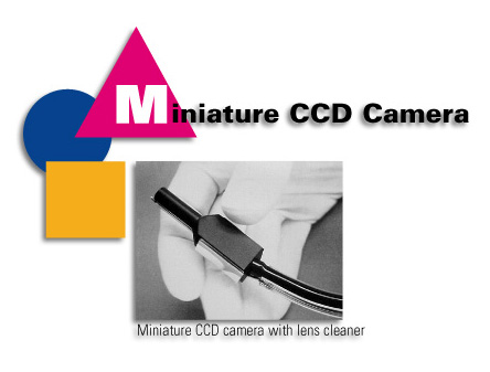 Miniature CCD Camera  - Miniature CCD camera with lens cleaner.
